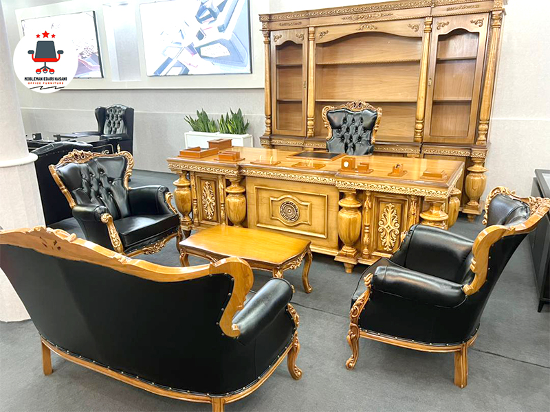 مبلمان اداری مدیریت مدل ستونی با طراحی مدرن و شیک